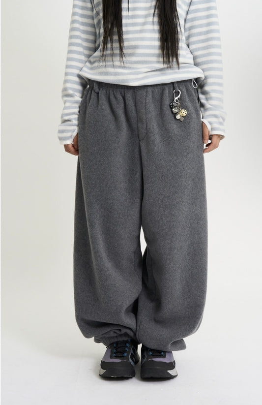 Fleece Belted Jogger Pants