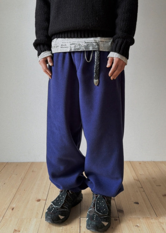 Fleece Belted Jogger Pants