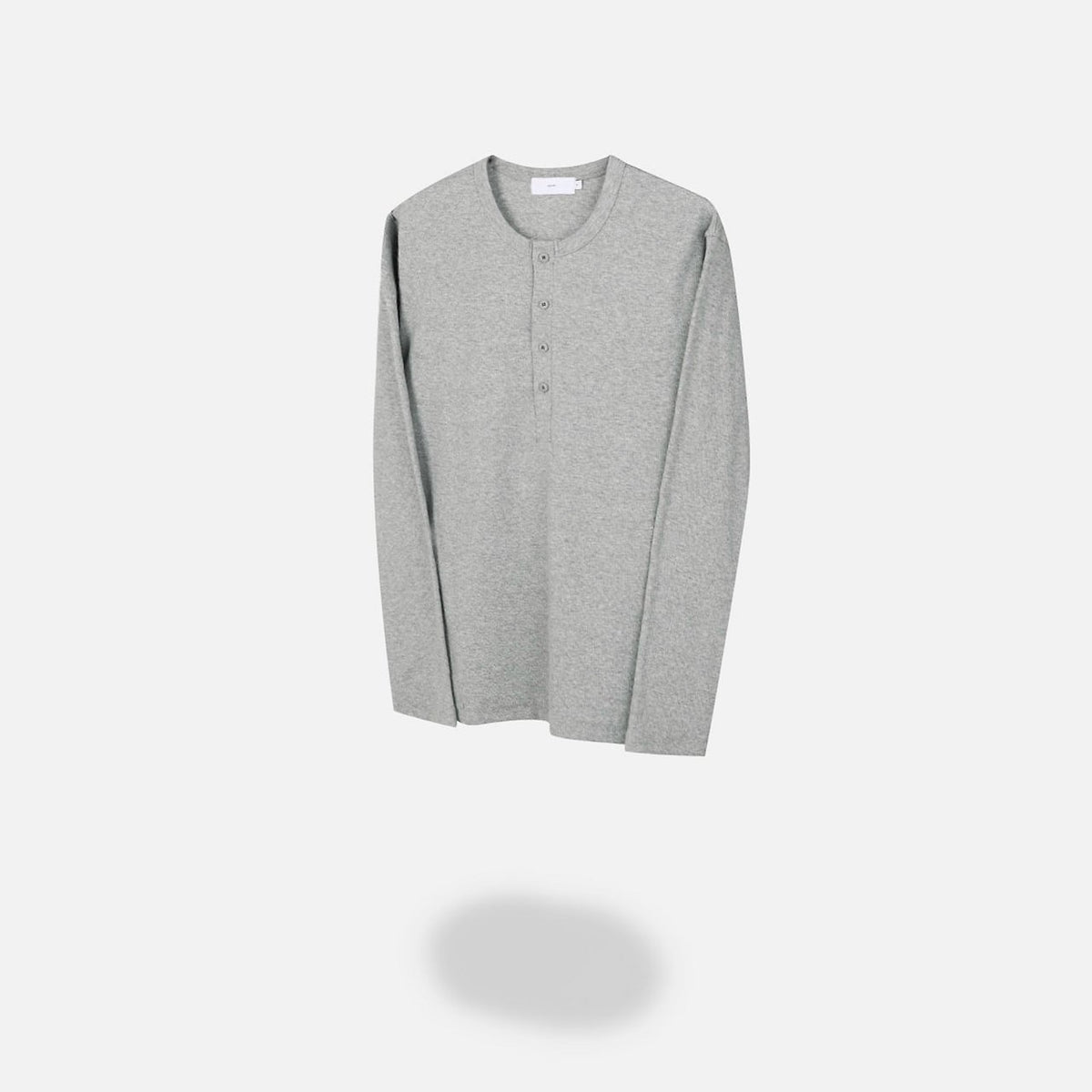 MAGNOLIA Airy Henley Long Sleeve Tee(BLACK,GRAY,WHITE) 商品画像25/26