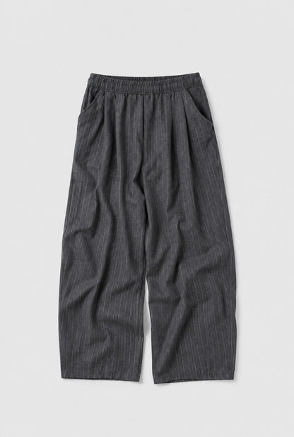 MAGNOLIA Arc Stripe Balloon Pants(GRAY,BLACK) 商品画像2/10