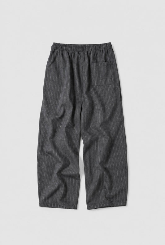 MAGNOLIA Arc Stripe Balloon Pants(GRAY,BLACK) 商品画像3/10