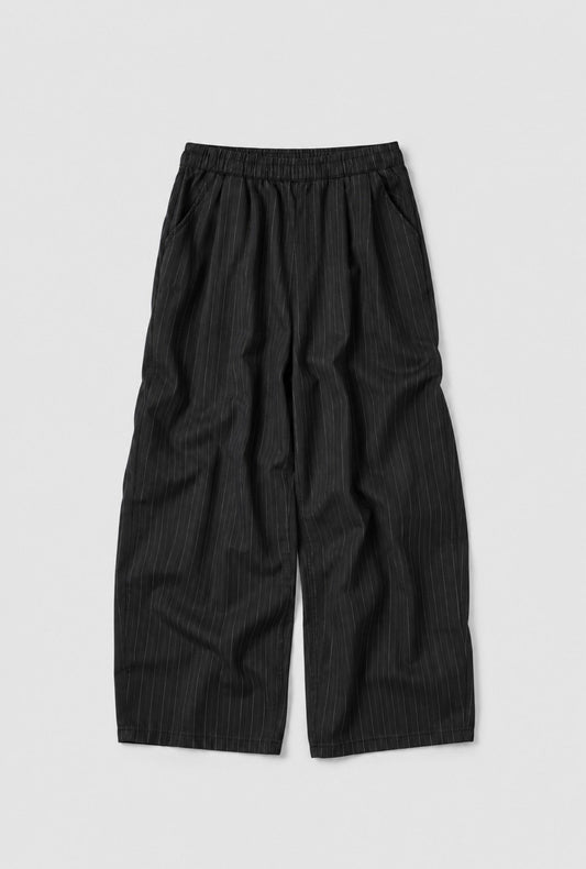 MAGNOLIA Arc Stripe Balloon Pants(GRAY,BLACK) 商品画像4/10