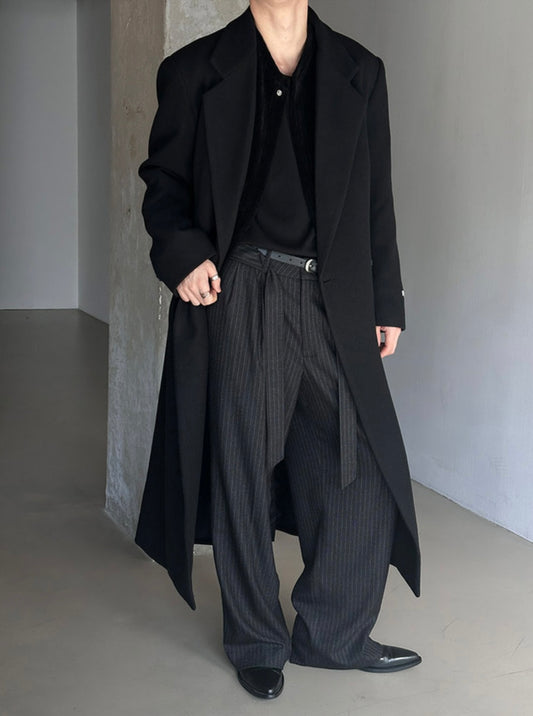 MAGNOLIA Arti Double Maxi Coat(BROWN,BLACK) 商品画像1/12