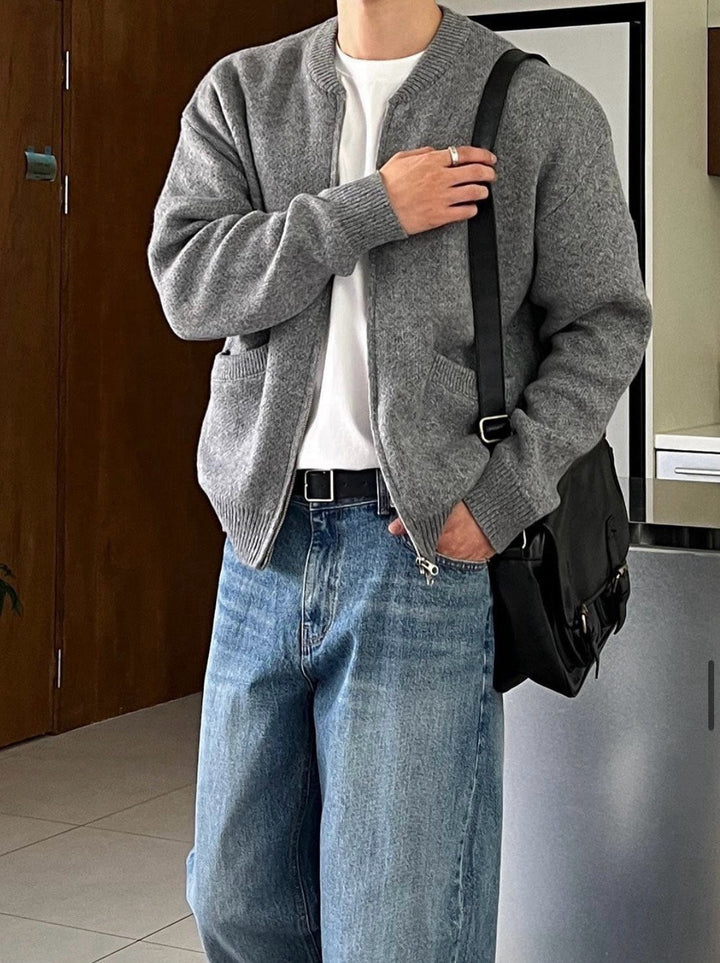 As Knit Zip-Up