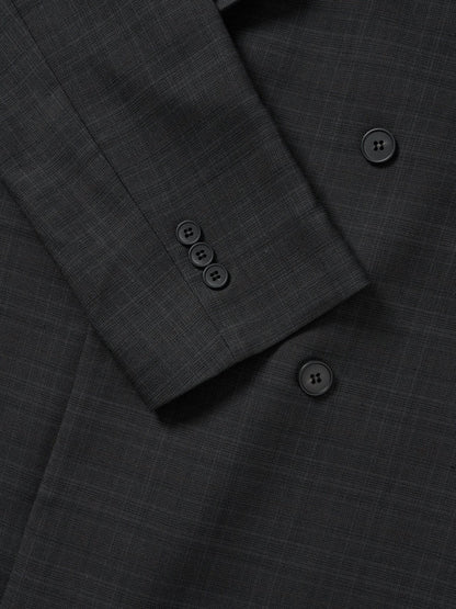 MAGNOLIA Autumn Check Double Jacket & Slacks Setup(CHARCOAL) 商品画像9/18