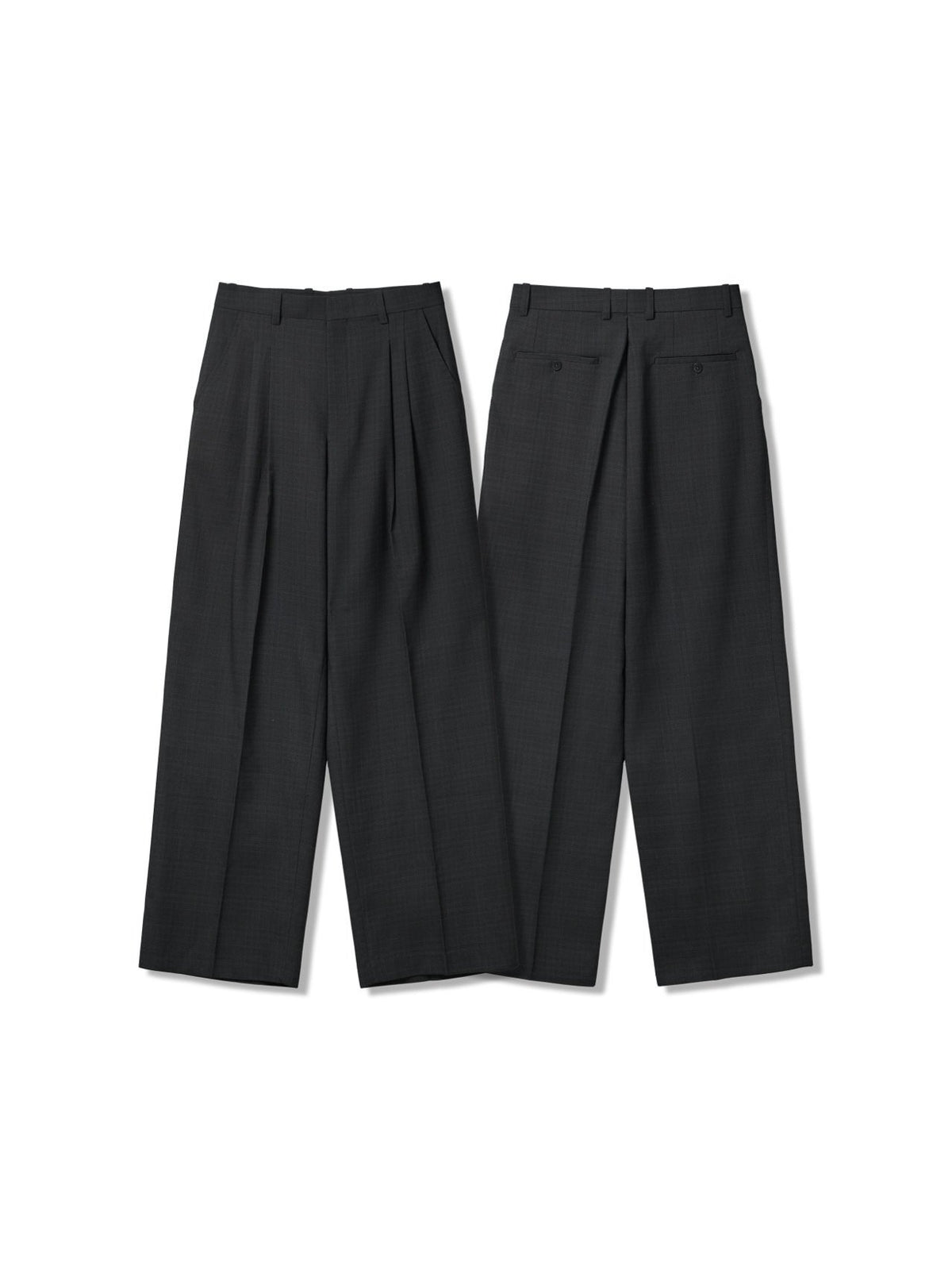 MAGNOLIA Autumn Check Double Jacket & Slacks Setup(CHARCOAL) 商品画像12/18