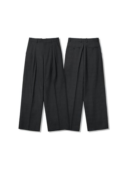 MAGNOLIA Autumn Check Double Jacket & Slacks Setup(CHARCOAL) 商品画像12/18