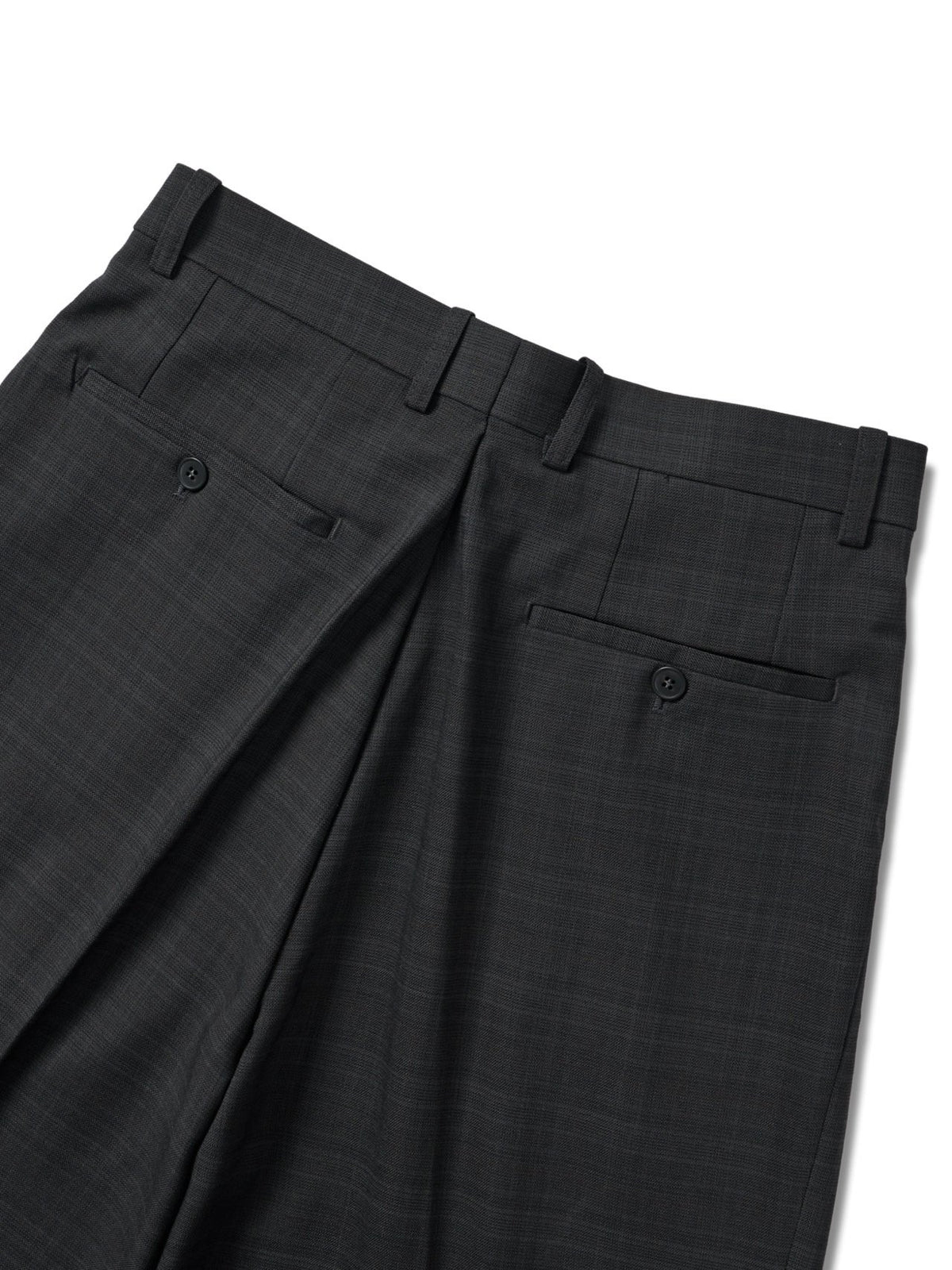 MAGNOLIA Autumn Check Double Jacket & Slacks Setup(CHARCOAL) 商品画像18/18
