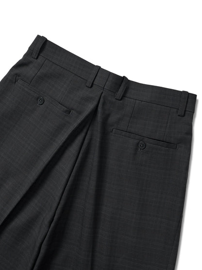 MAGNOLIA Autumn Check Double Jacket & Slacks Setup(CHARCOAL) 商品画像18/18