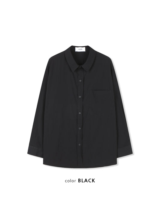 MAGNOLIA Back Snap Detail Shirt(WHITE,GRAY,BLACK) 商品画像3/14