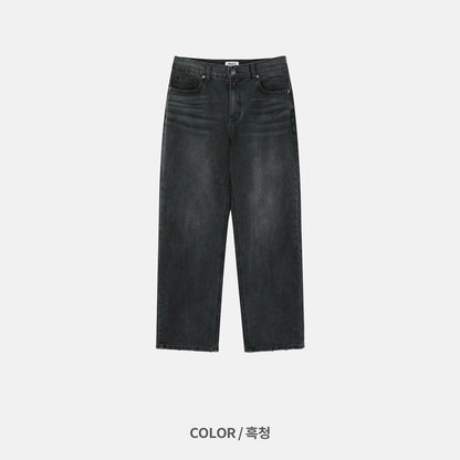 MAGNOLIA Basic Black Denim Pants(BLACK) 商品画像2/9