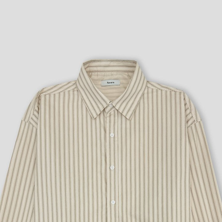 MAGNOLIA Basic Stripe Shirt(スカイブルー) 商品画像5/15