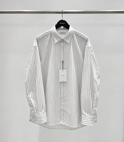 MAGNOLIA Basic Stripe Shirt(スカイブルー) 商品画像12/15