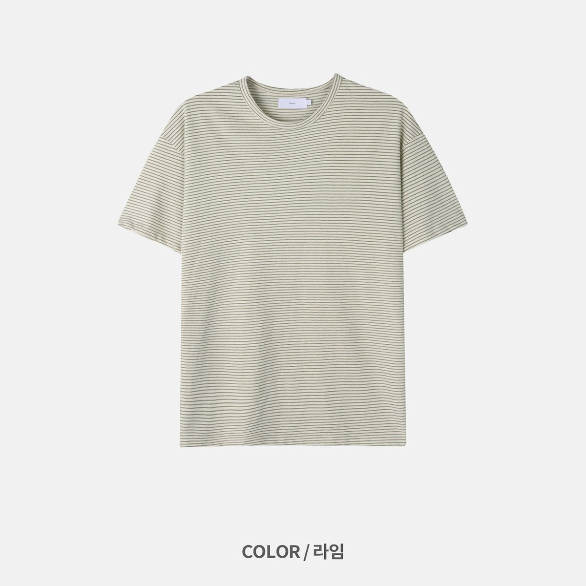 MAGNOLIA Basic Tone Stripe Tee(LIME,BLUE,GRAY) 商品画像19/23