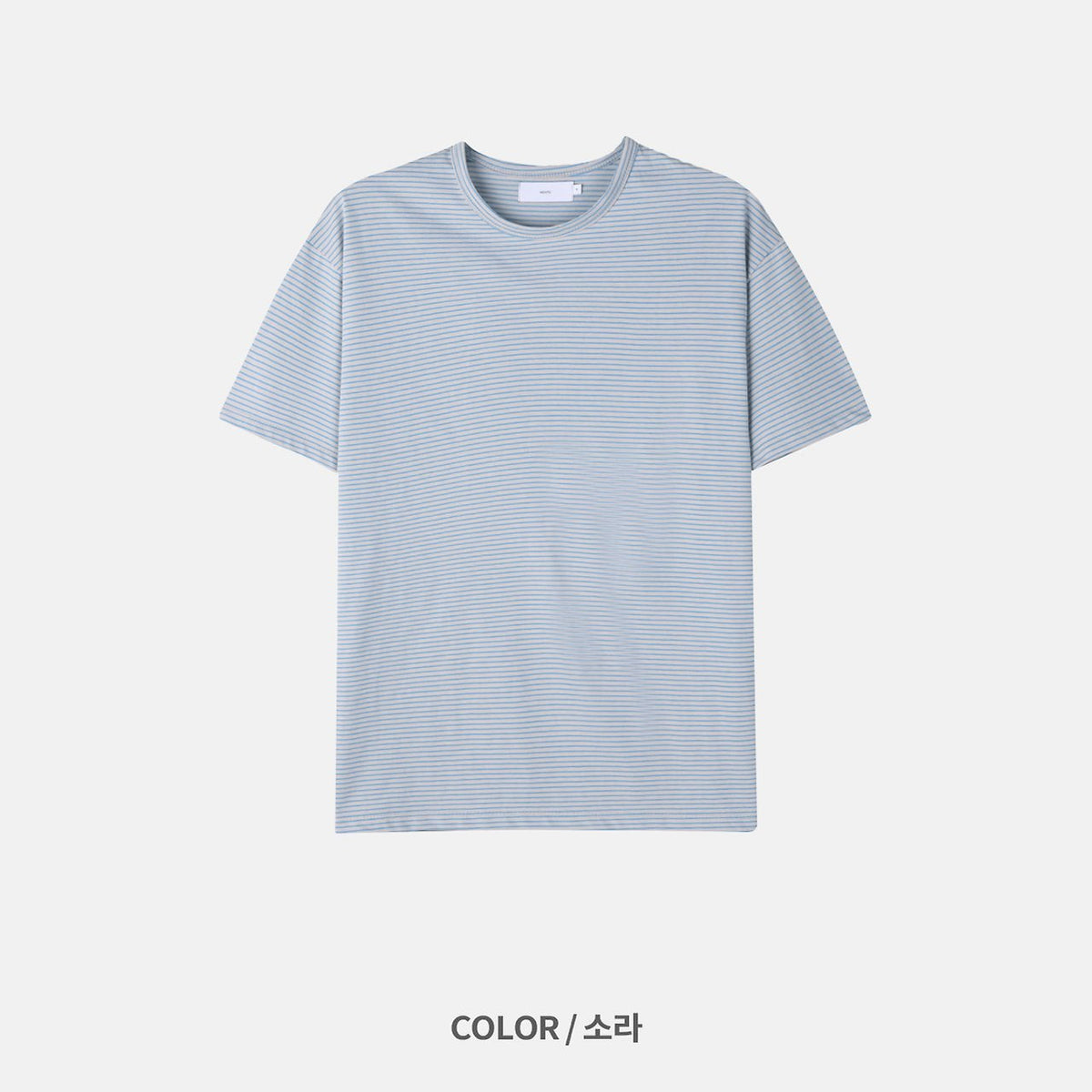 MAGNOLIA Basic Tone Stripe Tee(LIME,BLUE,GRAY) 商品画像20/23