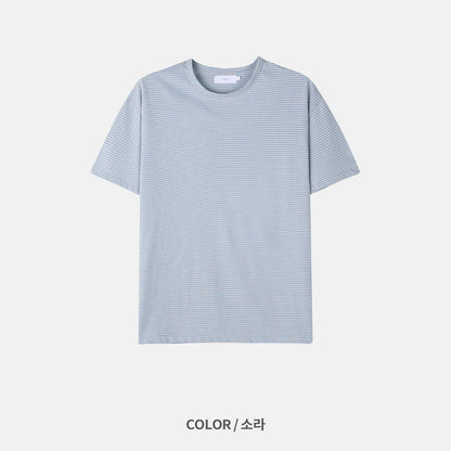 MAGNOLIA Basic Tone Stripe Tee(LIME,BLUE,GRAY) 商品画像20/23