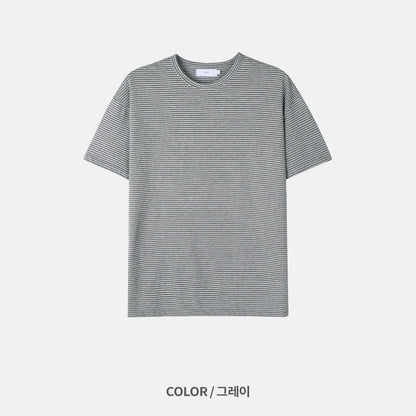 MAGNOLIA Basic Tone Stripe Tee(LIME,BLUE,GRAY) 商品画像21/23