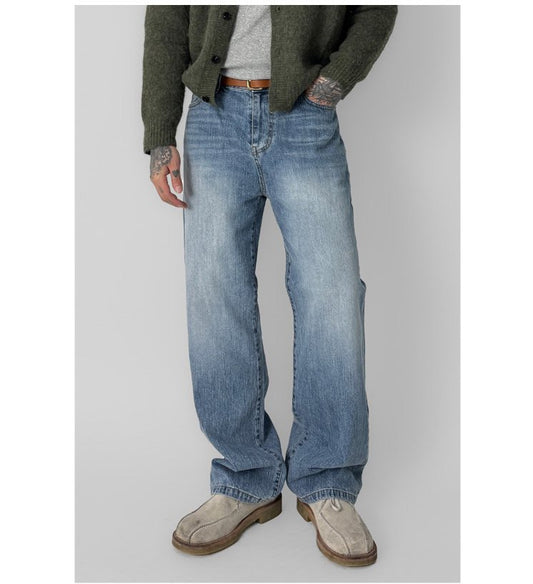 MAGNOLIA BB Light Blue Semi-Wide Back Banding Denim(BLUE) 商品画像1/12