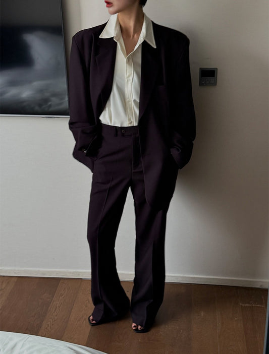 MAGNOLIA Berlang Tailored Setup(BLACK,BROWN,VIOLET) 商品画像5/8