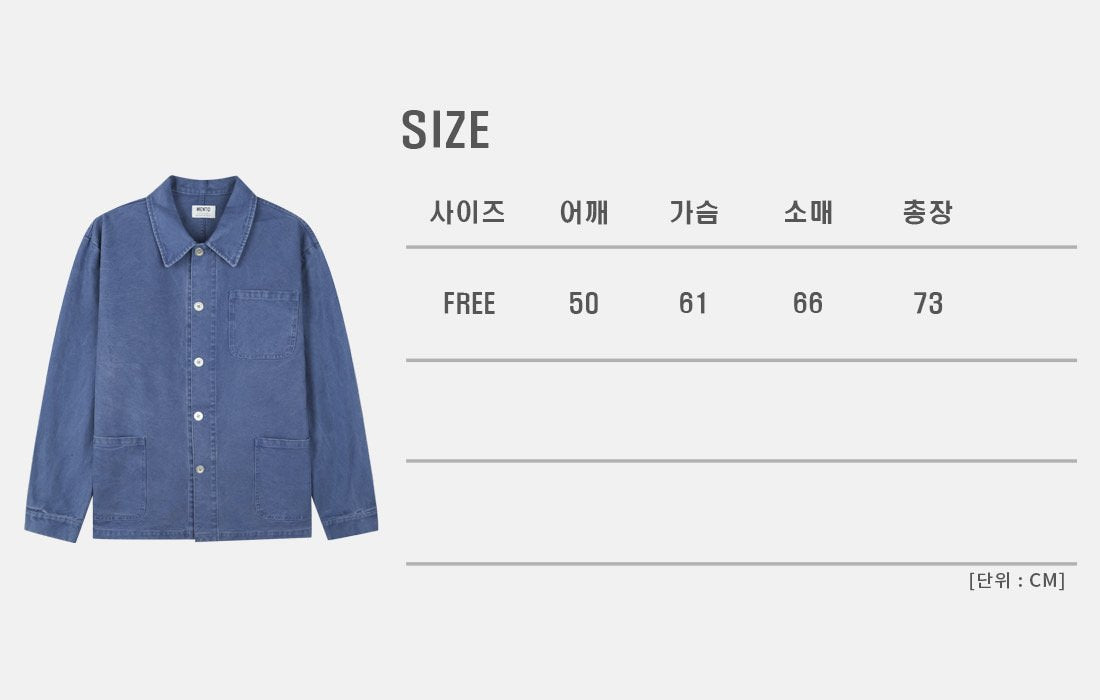 MAGNOLIA Bio French Work Jacket(BLUE,BLACK) 商品画像9/13