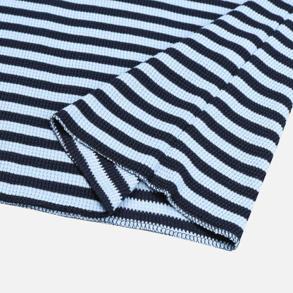 MAGNOLIA Border Waffle Long Sleeve T(BLUE,CHARCOAL) 商品画像12/19