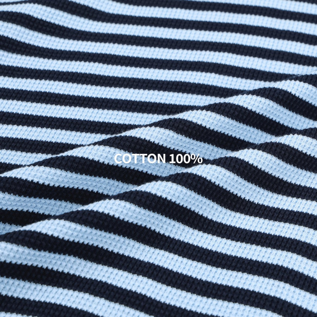 MAGNOLIA Border Waffle Long Sleeve T(BLUE,CHARCOAL) 商品画像15/19