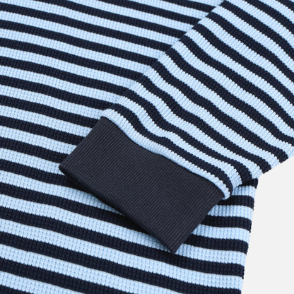 MAGNOLIA Border Waffle Long Sleeve T(BLUE,CHARCOAL) 商品画像19/19