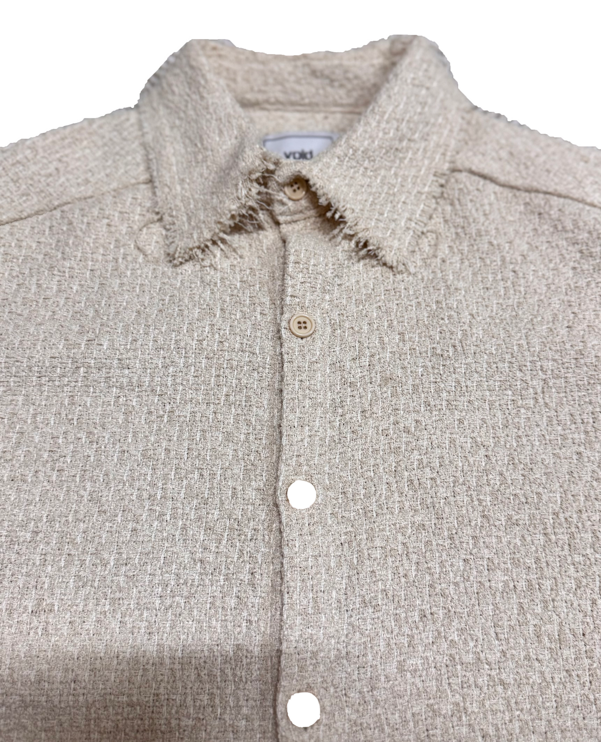 MAGNOLIA Boucle Tweed Collared Shirt Jacket(GRAY,BROWN,IVORY) 商品画像9/10