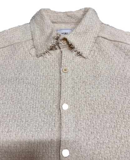 MAGNOLIA Boucle Tweed Collared Shirt Jacket(GRAY,BROWN,IVORY) 商品画像9/10