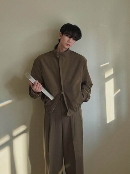 MAGNOLIA Bound Wool Slacks(BEIGE,CHARCOAL) 商品画像3/7