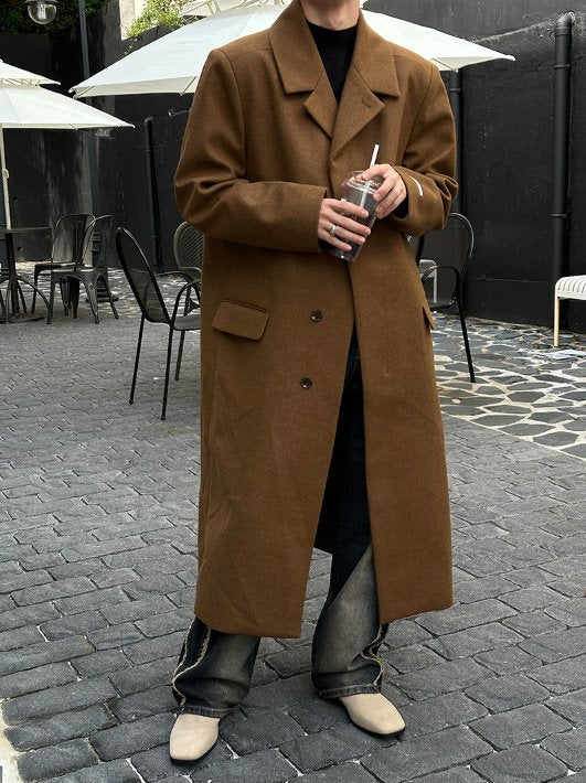 MAGNOLIA Bray Wool Coat(BEOWN,BLACK) 商品画像2/11