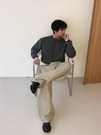 MAGNOLIA Brick Cardigan(BLACK, NAVY, CHARCOAL, GRAY) 商品画像5/15