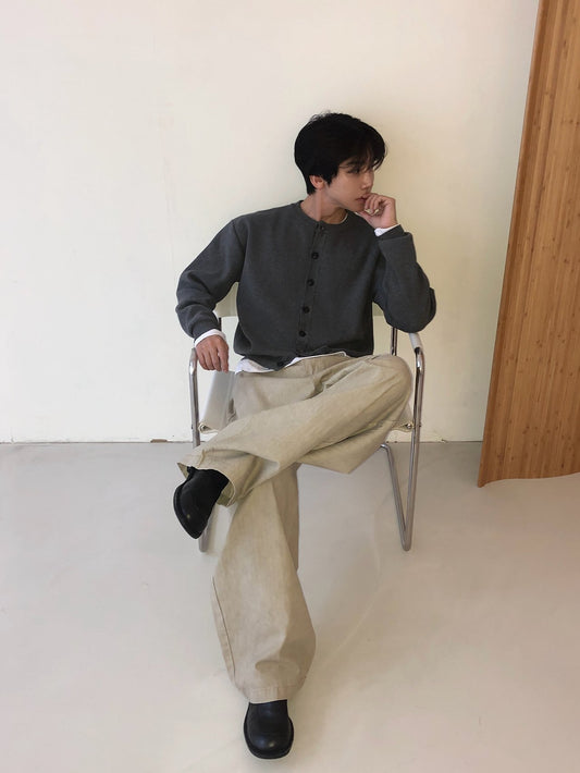 MAGNOLIA Brick Cardigan(BLACK, NAVY, CHARCOAL, GRAY) 商品画像5/15