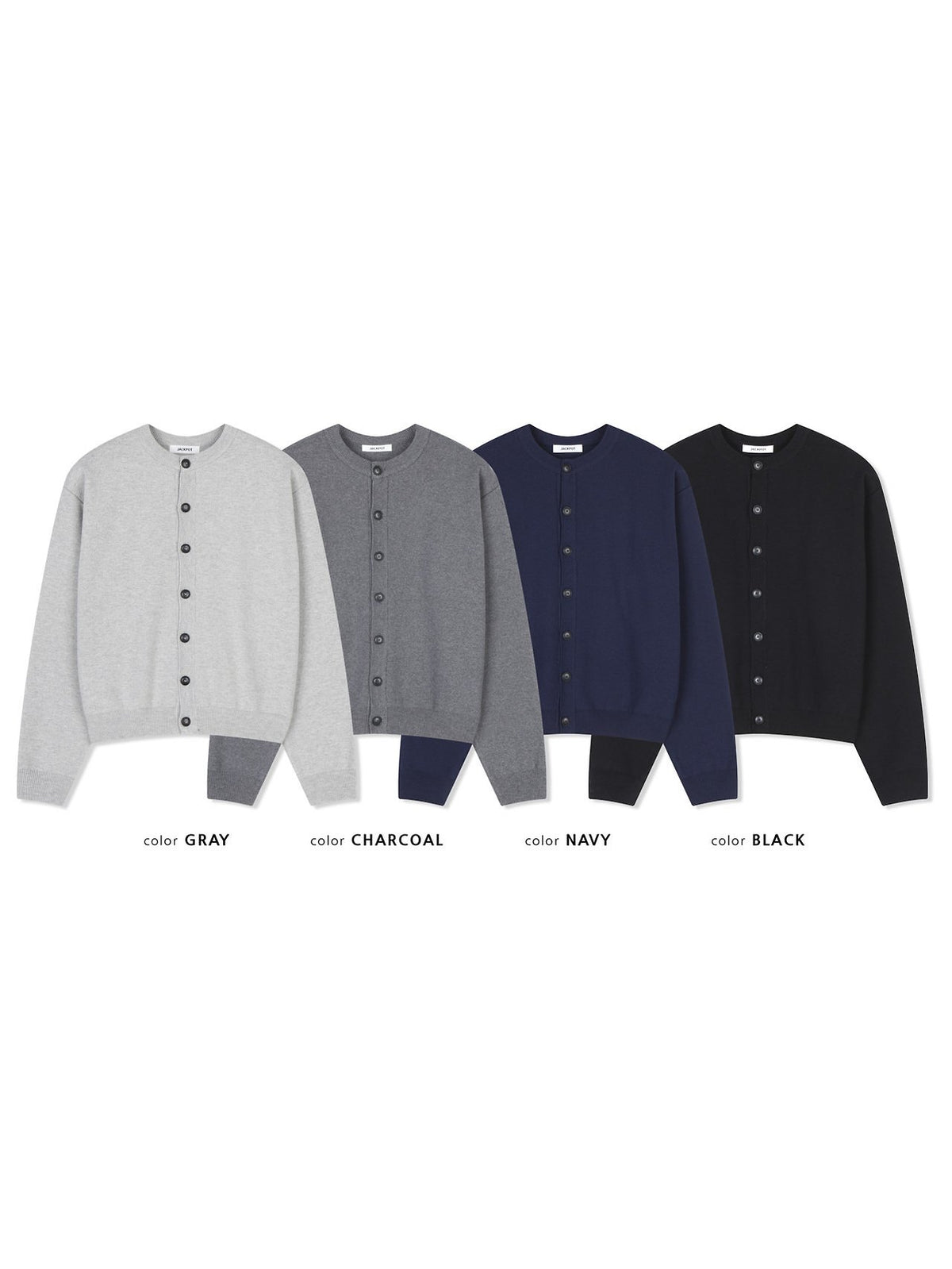 MAGNOLIA Brick Cardigan(BLACK, NAVY, CHARCOAL, GRAY) 商品画像10/15