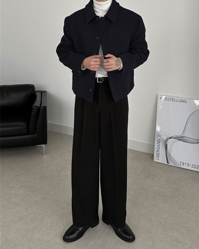 MAGNOLIA Brushed Pintuck Slacks 韓国メンズファッション 03