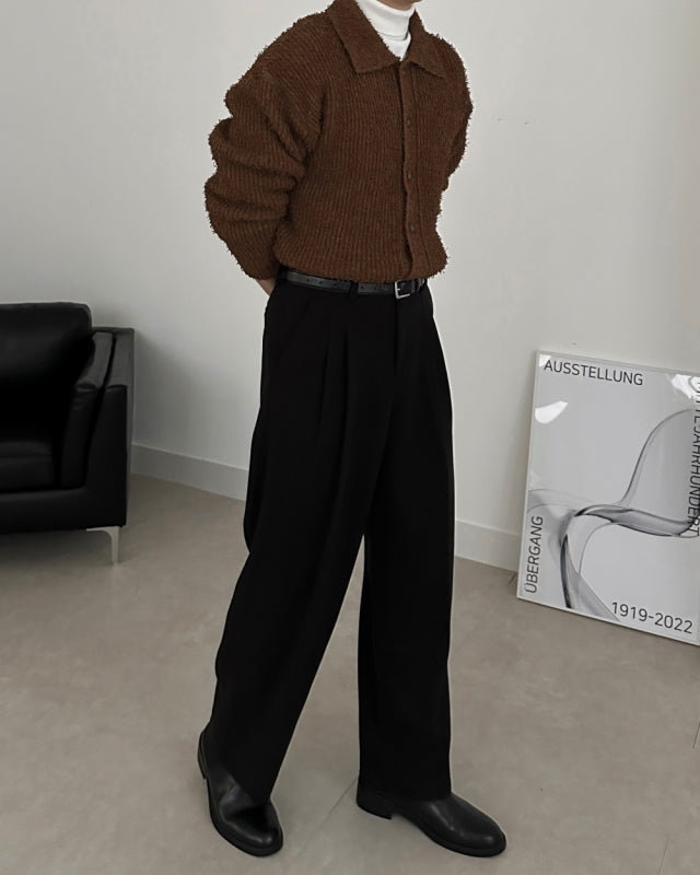 MAGNOLIA Brushed Pintuck Slacks 韓国メンズファッション 04