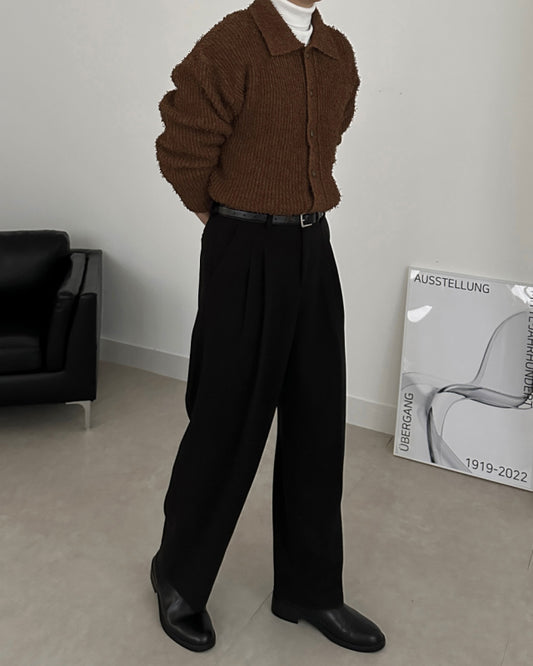 MAGNOLIA Brushed Pintuck Slacks 韓国メンズファッション 04