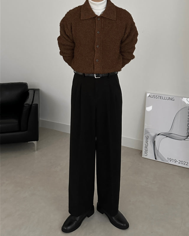 MAGNOLIA Brushed Pintuck Slacks 韓国メンズファッション 05
