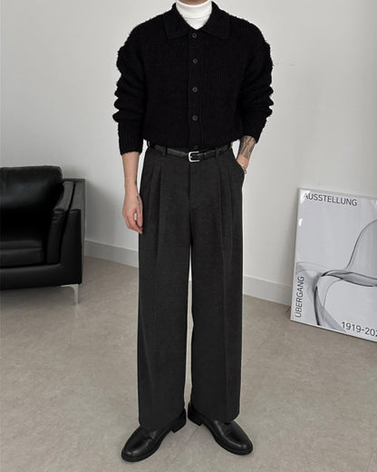 MAGNOLIA Brushed Pintuck Slacks 韓国メンズファッション 12