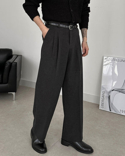 MAGNOLIA Brushed Pintuck Slacks 韓国メンズファッション 13