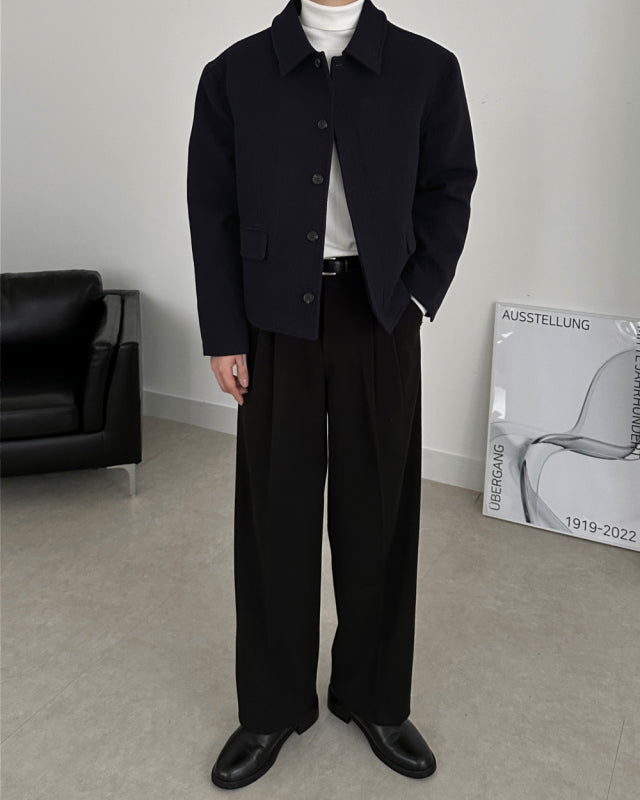 MAGNOLIA Brushed Pintuck Slacks 韓国メンズファッション 15