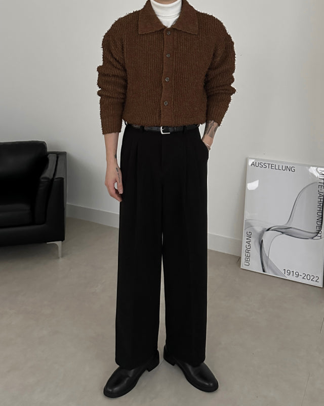 MAGNOLIA Brushed Pintuck Slacks 韓国メンズファッション 18