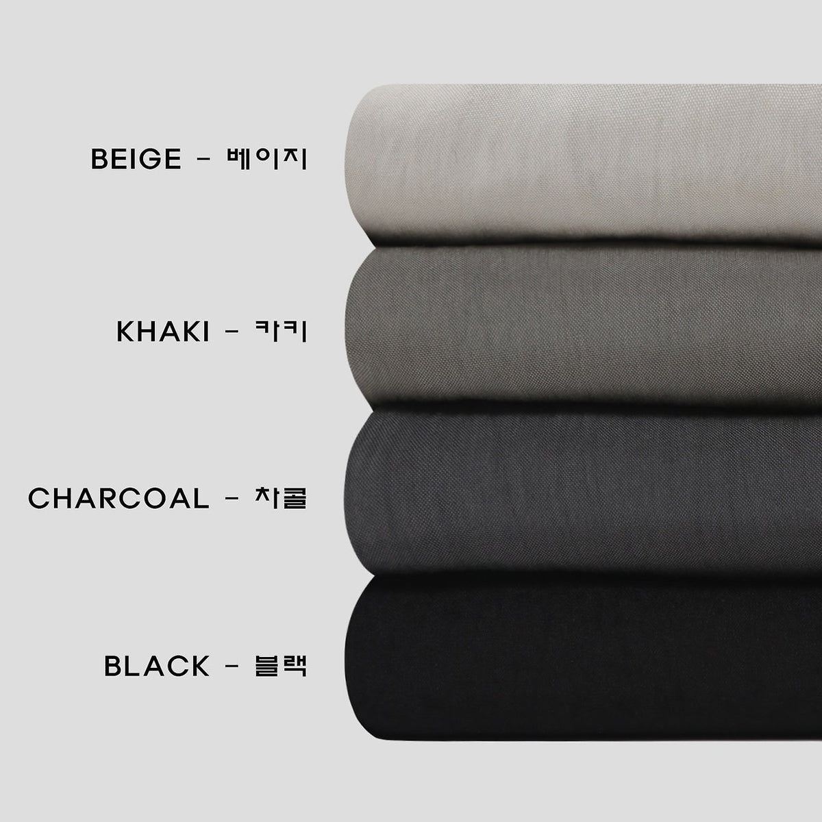 MAGNOLIA Bugs Rayon-Nylon Wide Banding Pants(BLACK,KHAKI,CHARCOAL,BEIGE) 商品画像11/18