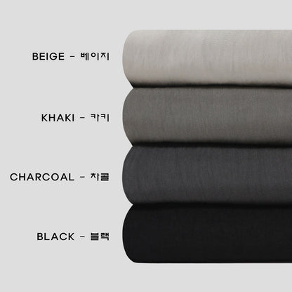 MAGNOLIA Bugs Rayon-Nylon Wide Banding Pants(BLACK,KHAKI,CHARCOAL,BEIGE) 商品画像11/18