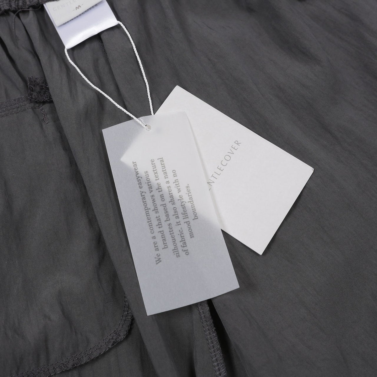 MAGNOLIA Bugs Rayon-Nylon Wide Banding Pants(BLACK,KHAKI,CHARCOAL,BEIGE) 商品画像16/18