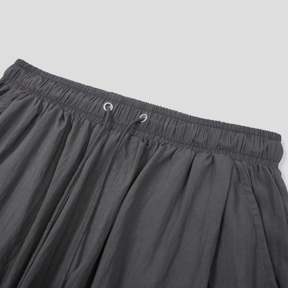 MAGNOLIA Bugs Rayon-Nylon Wide Banding Pants(BLACK,KHAKI,CHARCOAL,BEIGE) 商品画像17/18