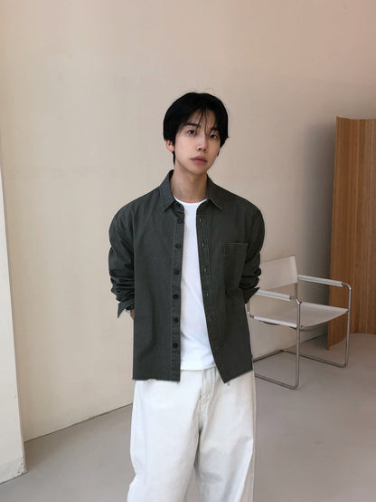 MAGNOLIA Capital Shirt(BLACK, KHAKI) 商品画像3/15