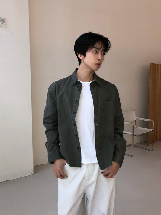 MAGNOLIA Capital Shirt(BLACK, KHAKI) 商品画像4/15