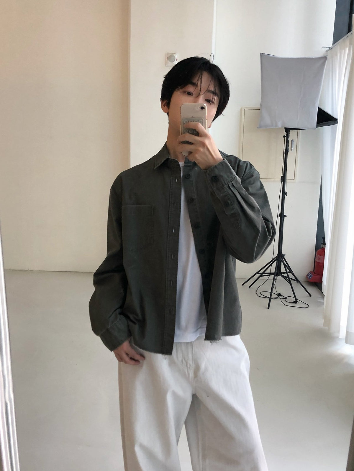 MAGNOLIA Capital Shirt(BLACK, KHAKI) 商品画像5/15