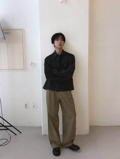 MAGNOLIA Capital Shirt(BLACK, KHAKI) 商品画像6/15
